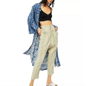 Free People High Rise Paper-bag Waist With Pockets NEW